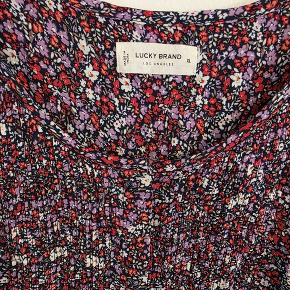 New Lucky Brand Floral Print Women's Top - Picture 4 of 7